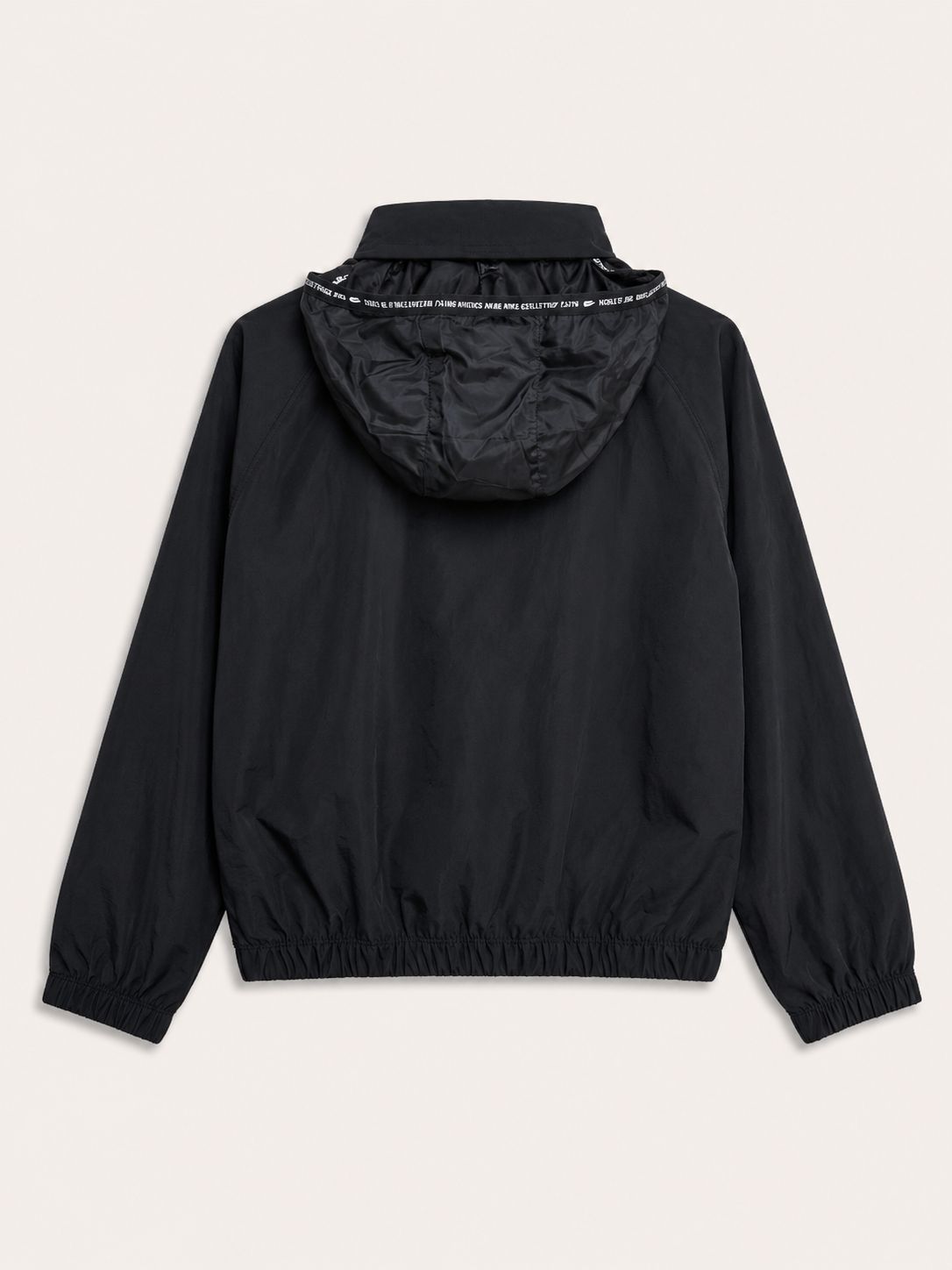 Casaca impermeable deportiva negra - Miniatura 2