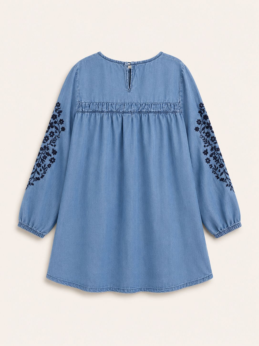 Vestido denim flores - Miniatura 2
