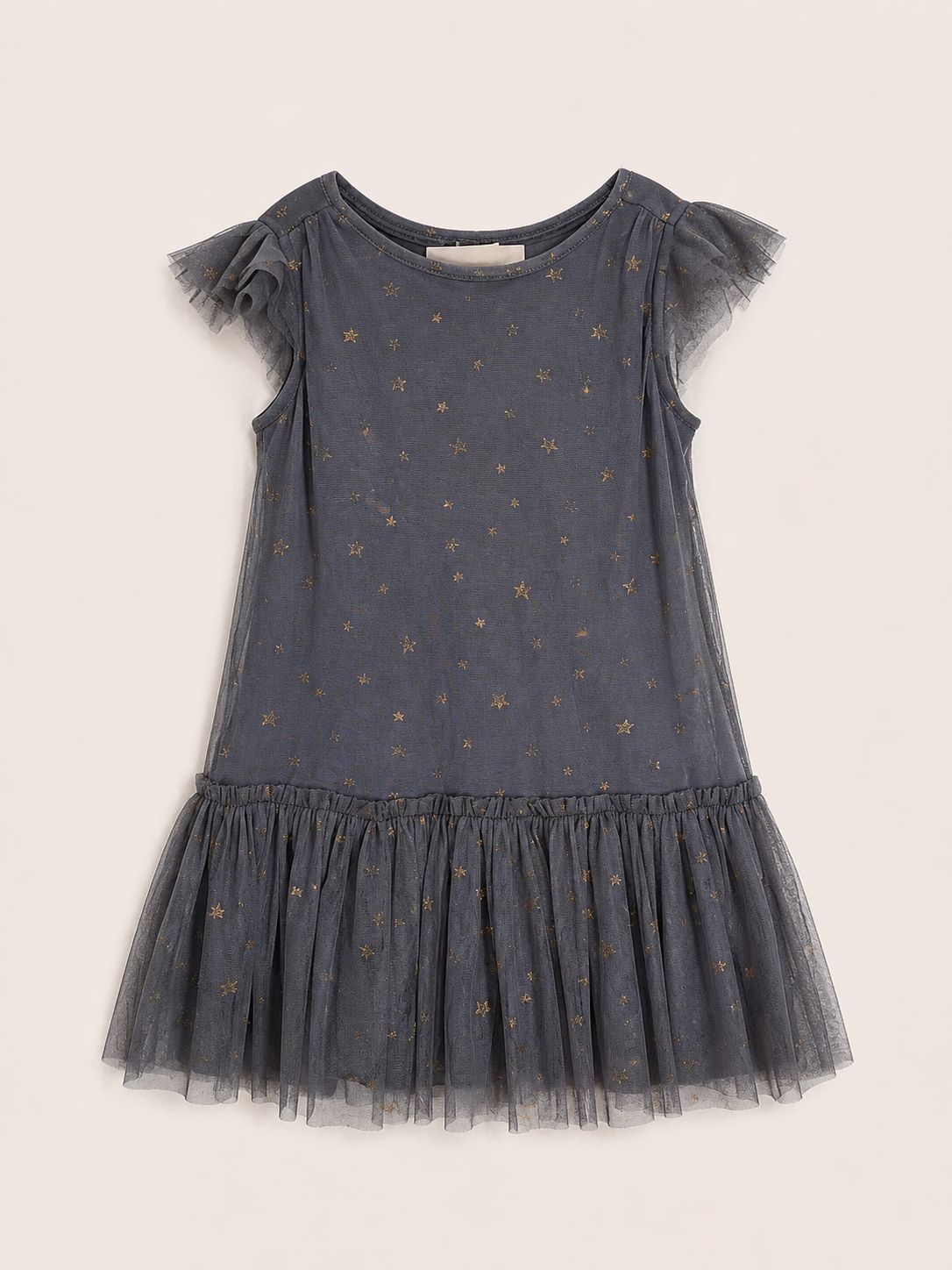 Vestido tul  estrellas doradas