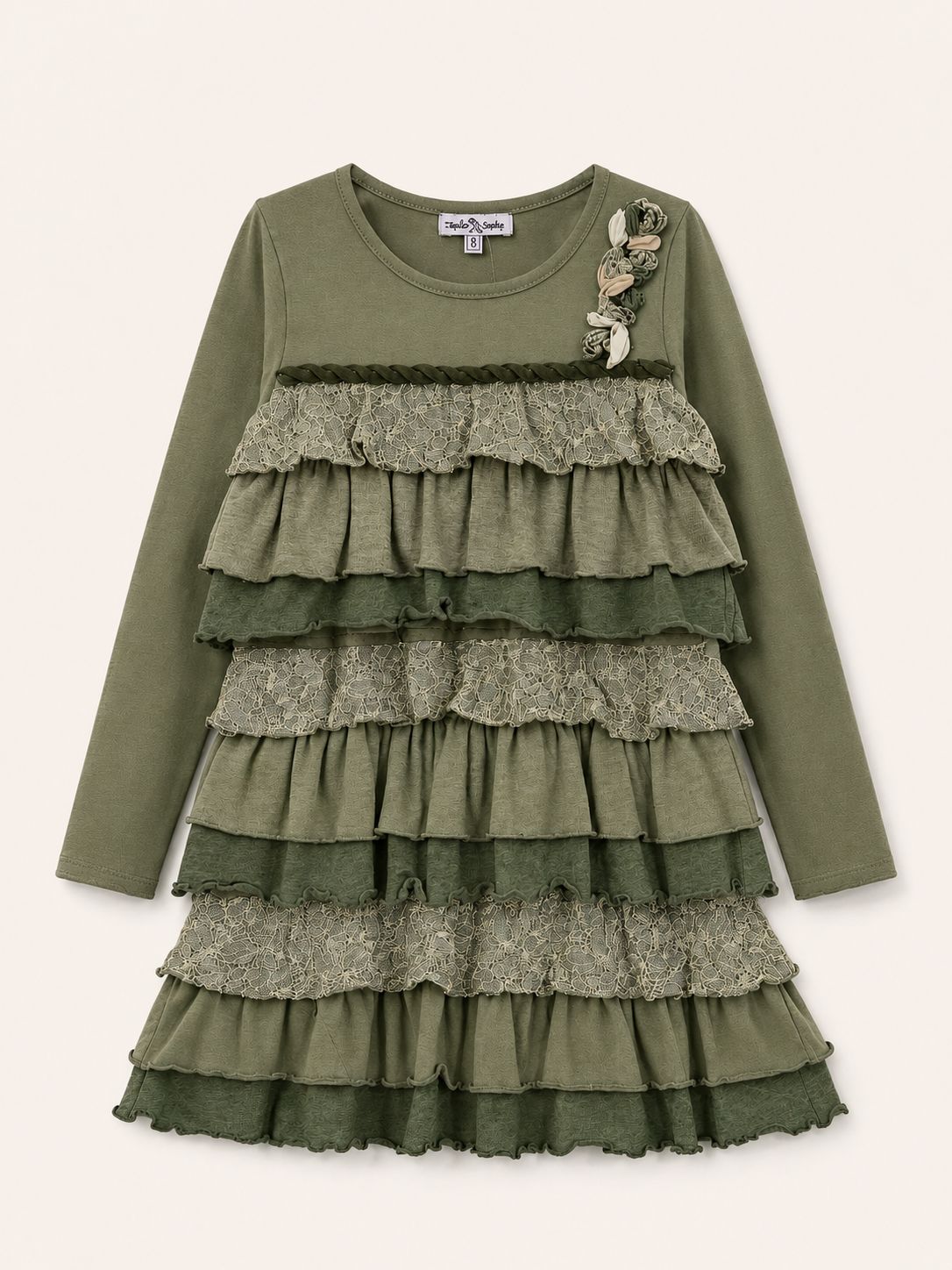 Vestido verde en tiempos