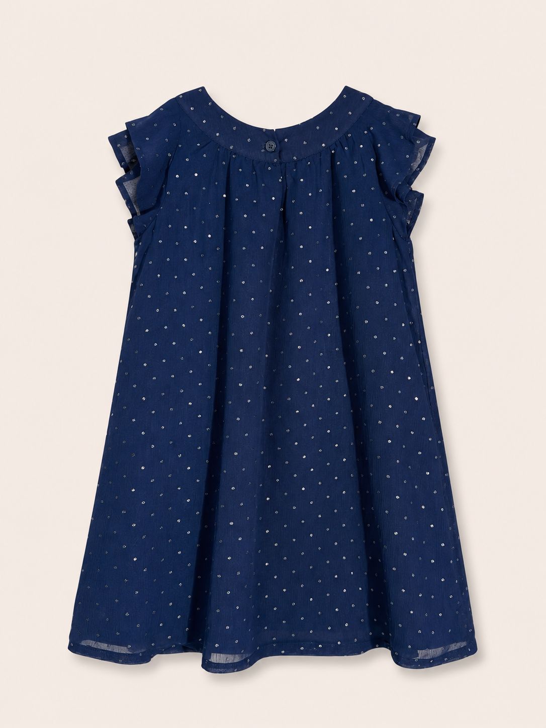 Vestido azul dots plateados - Miniatura 2