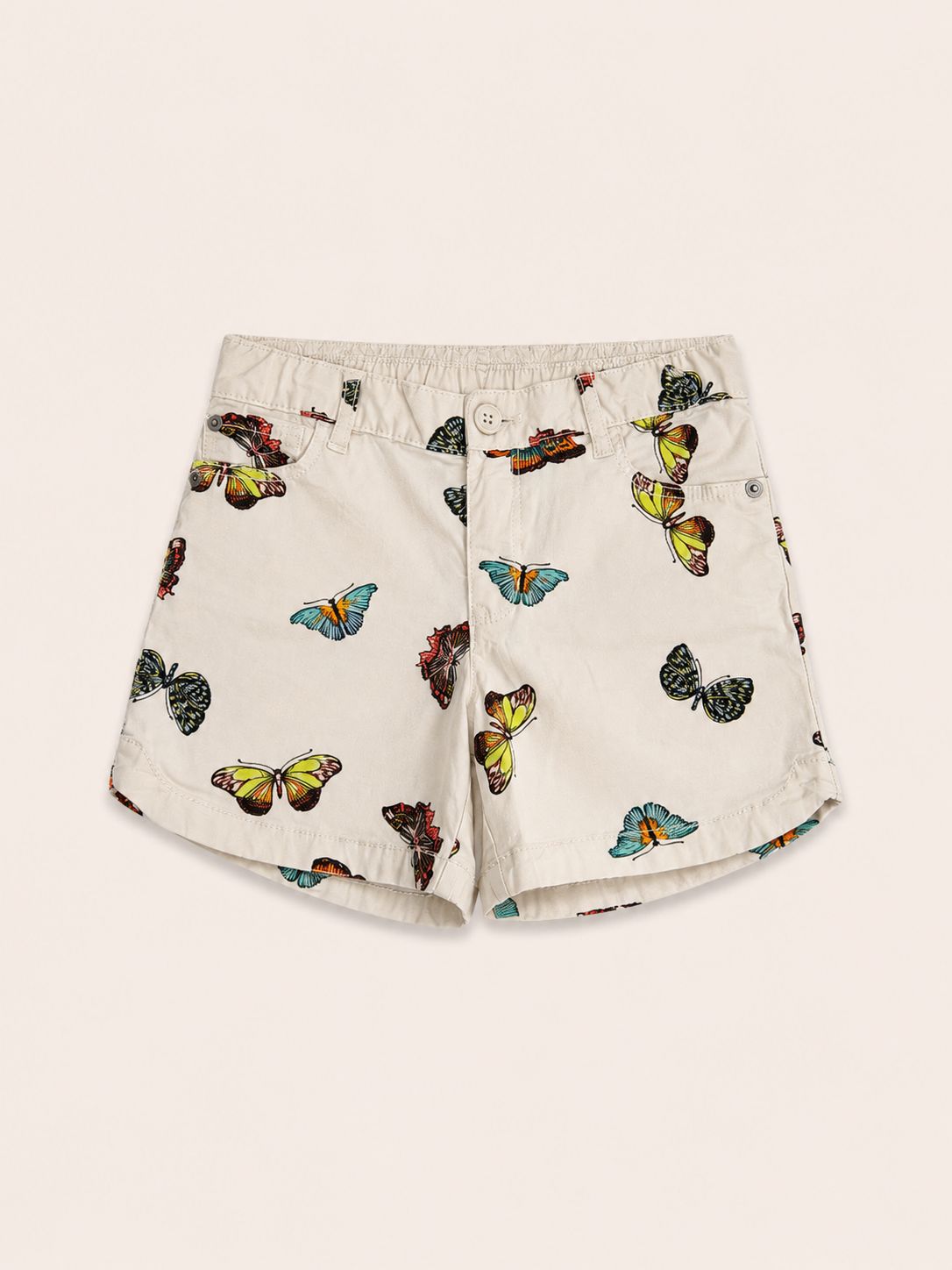 Short blanco mariposas