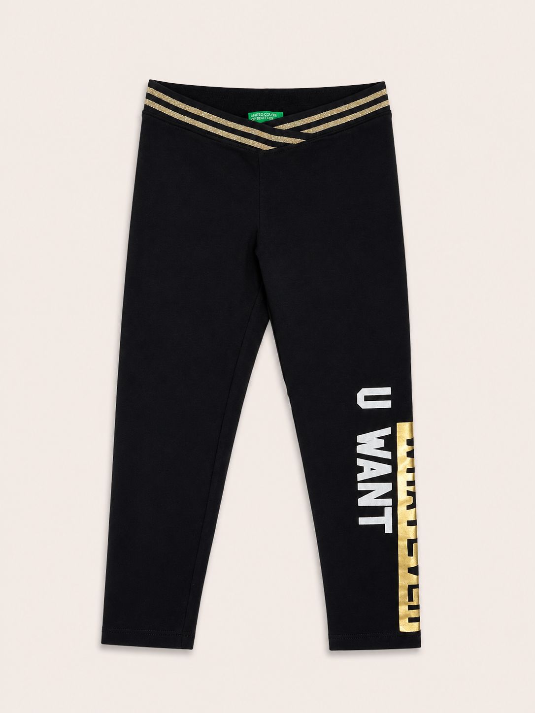 Leggin con detalles dorados