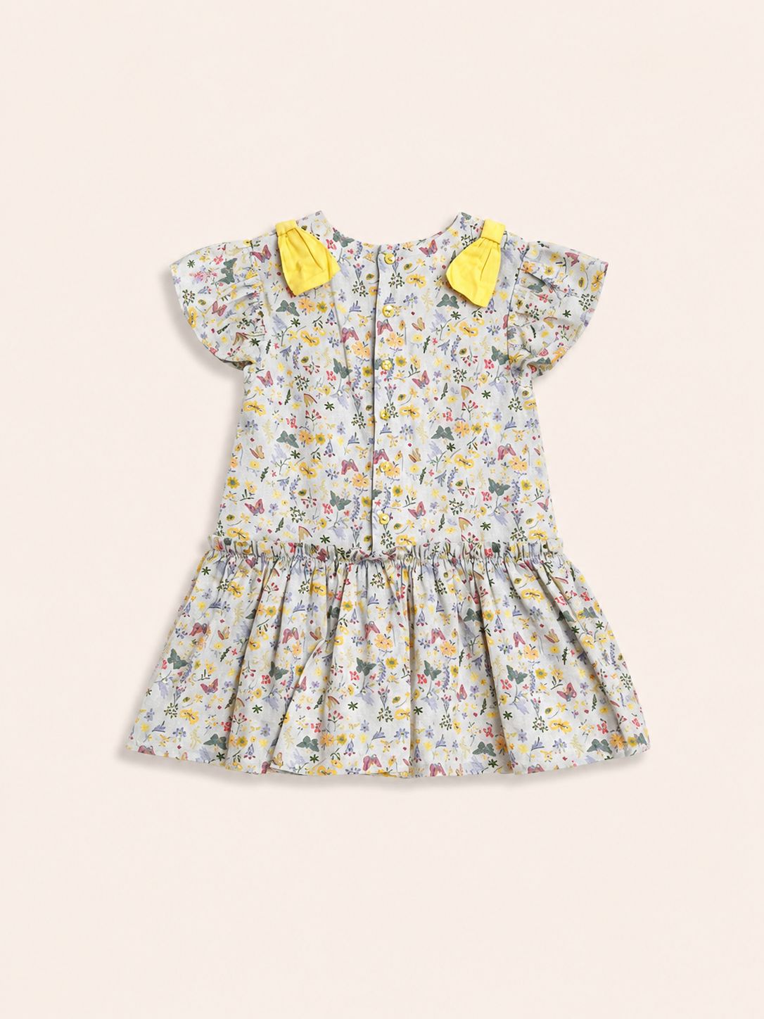 Vestido flores amarillas y lazos - Miniatura 2