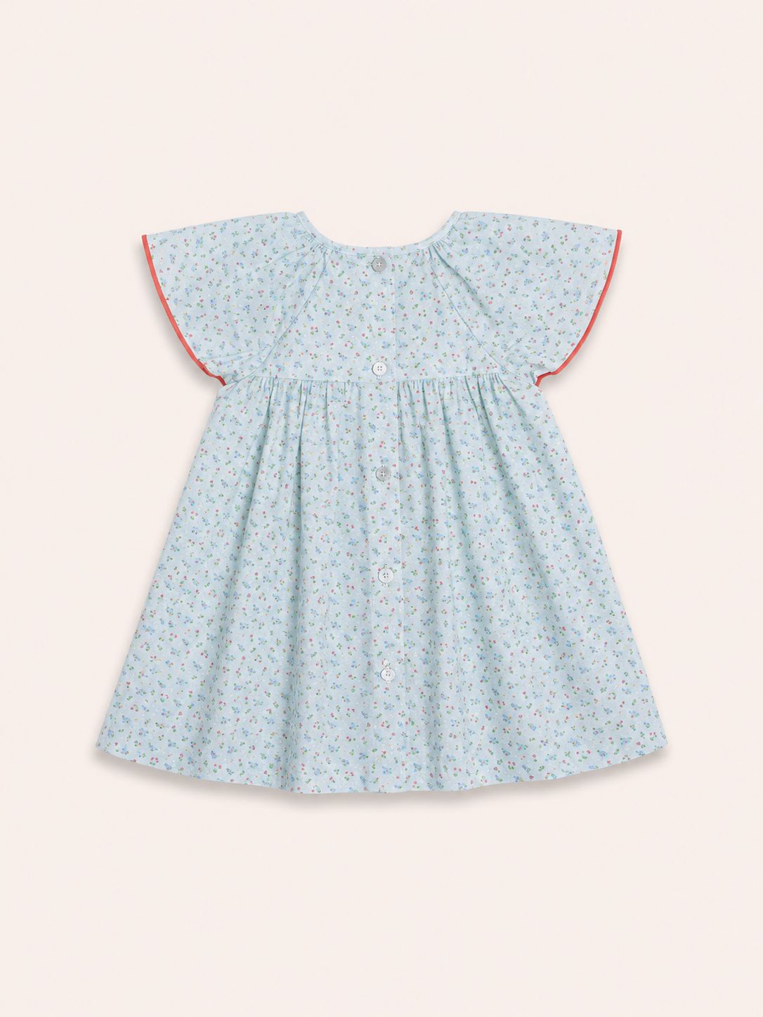 Vestido celeste flores - Miniatura 2