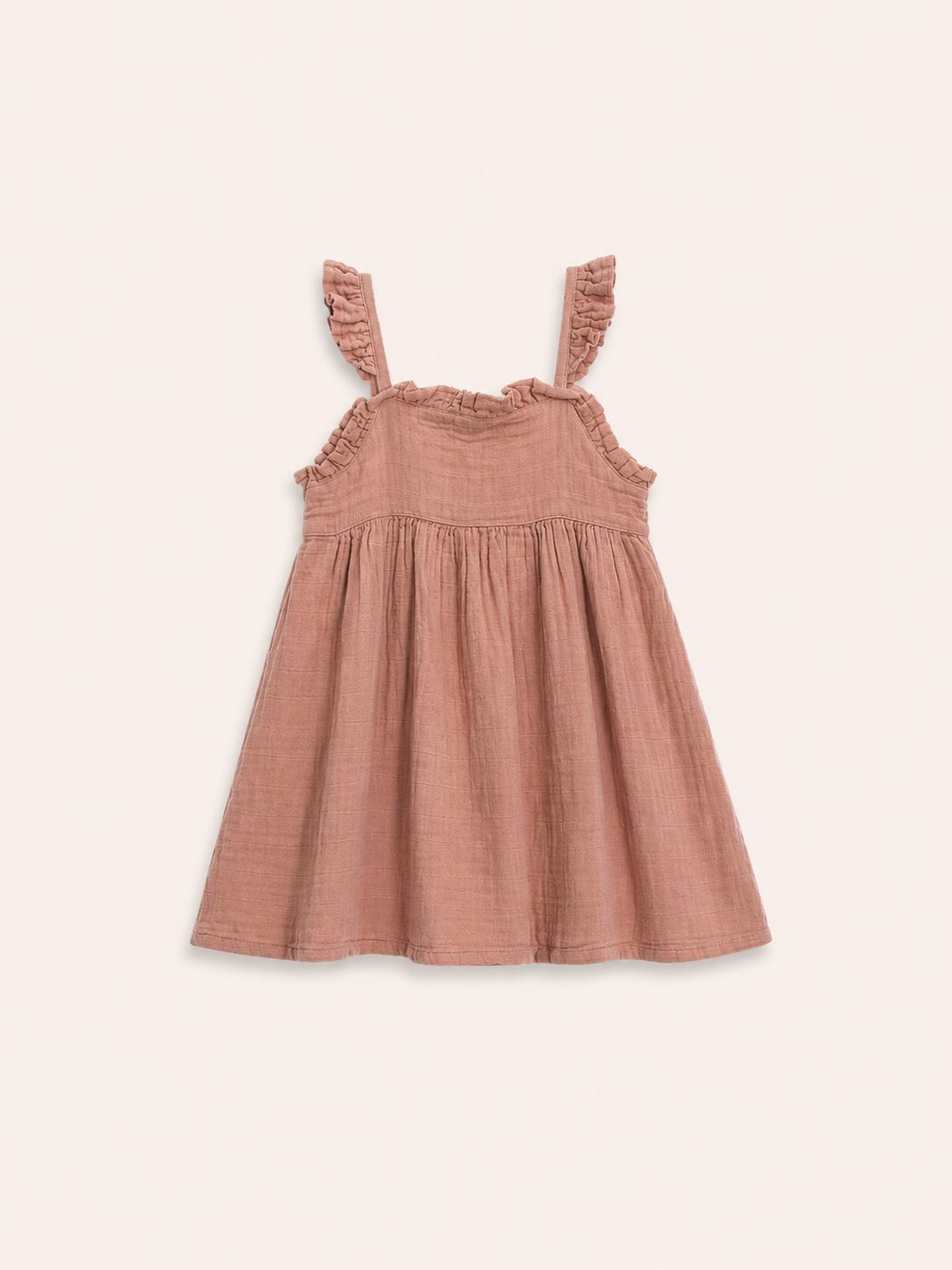Vestido nude con botones - Miniatura 2