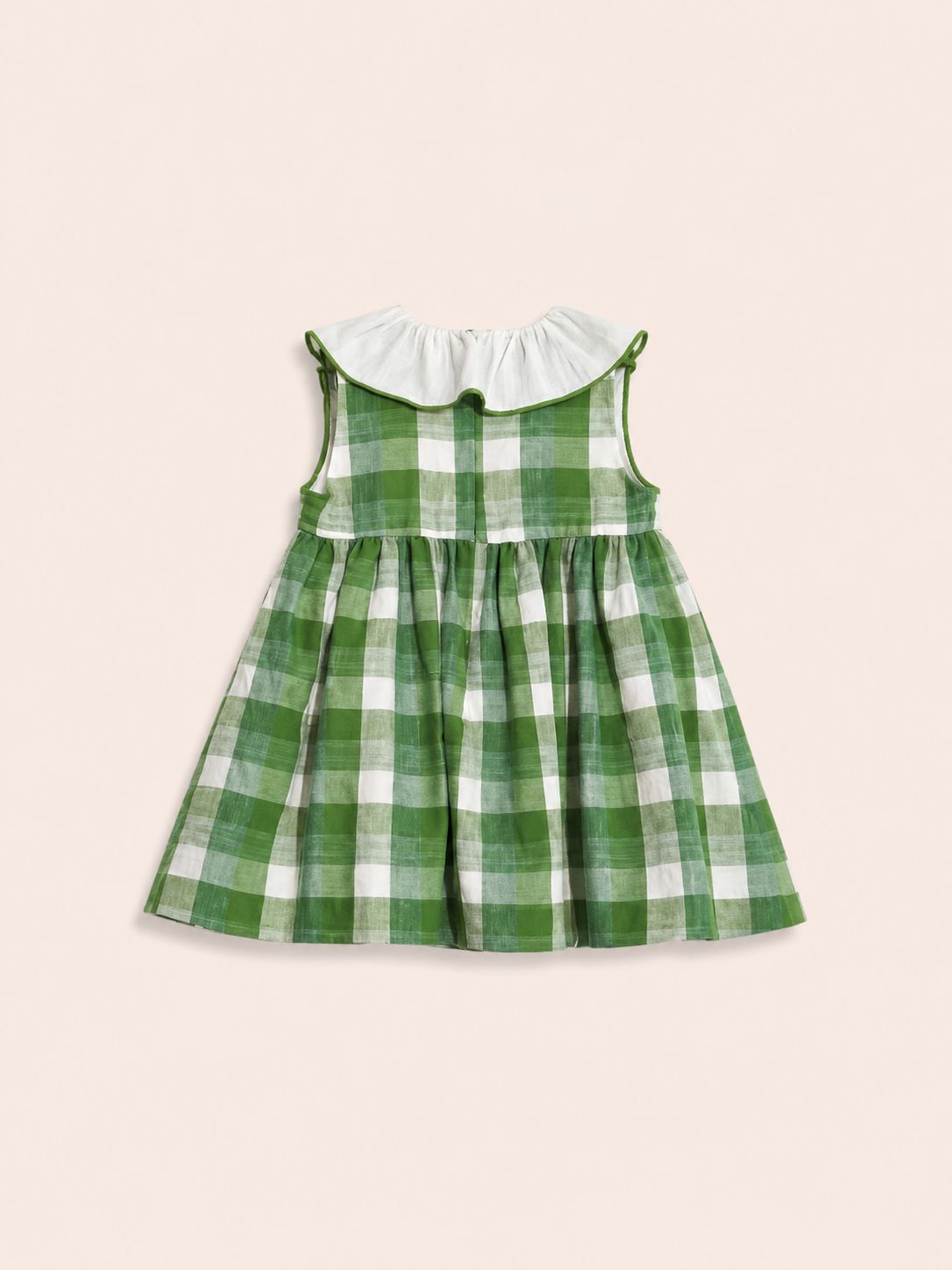 Vestido cuadros verdes y blancos - Miniatura 2