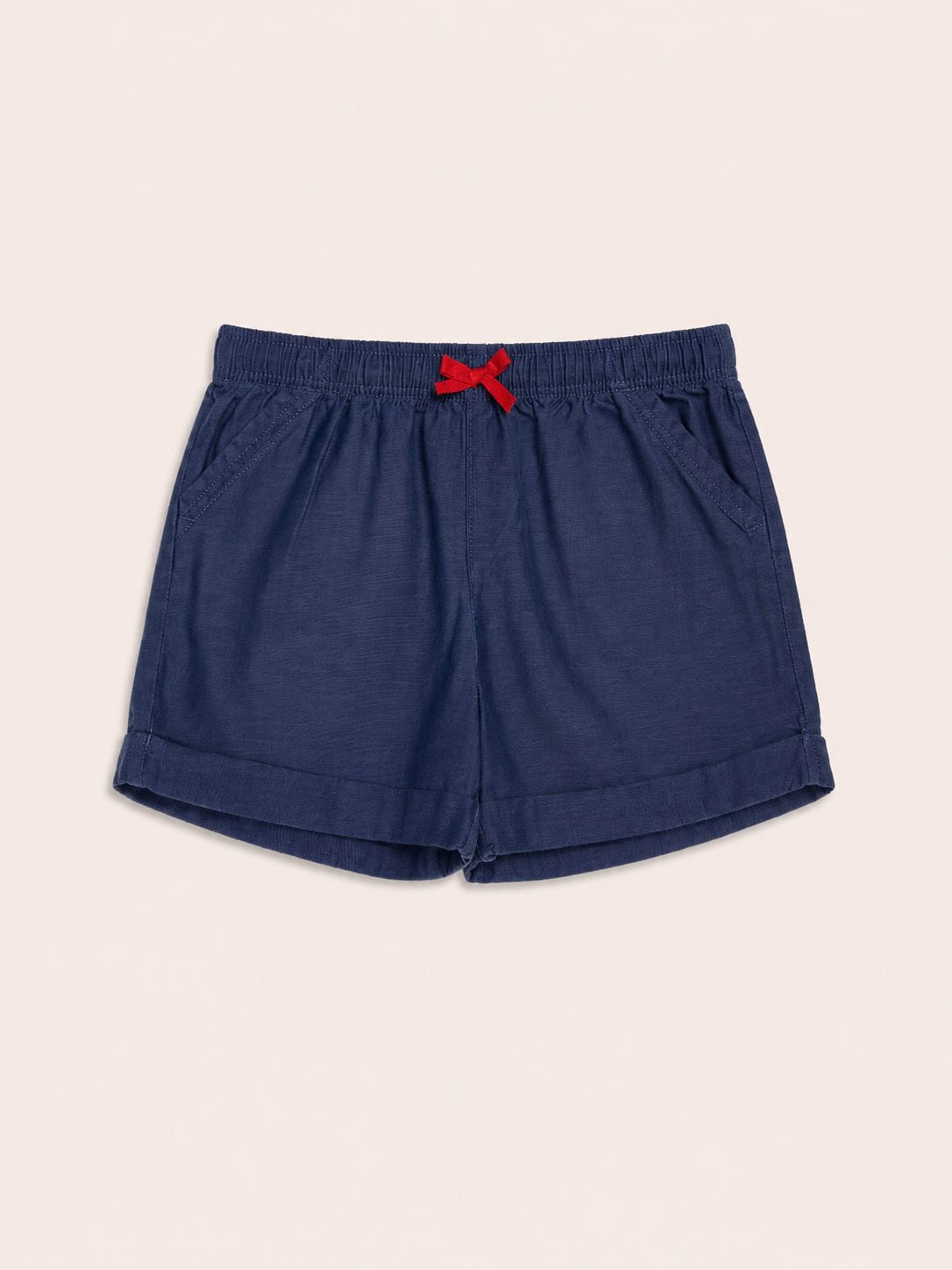 Short denim lazo rojo