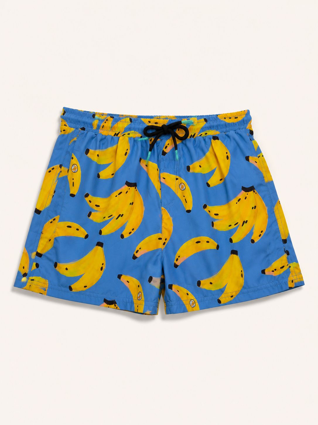 Ropa de baño celeste con plátannos