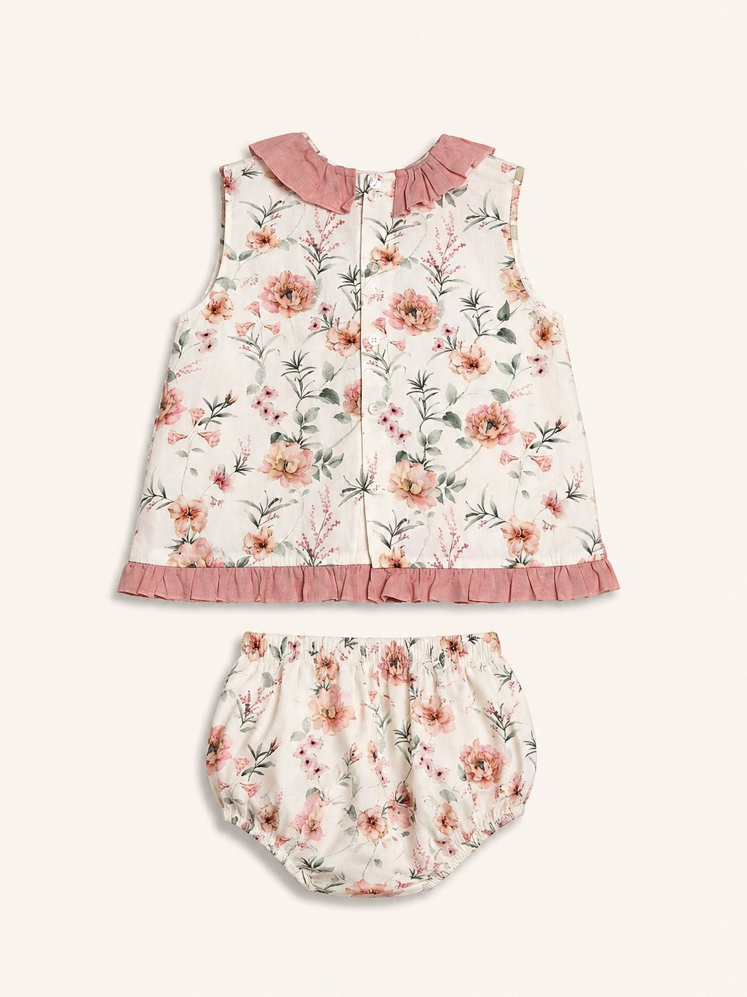 Conjunto Flores rosa empolvado - Miniatura 2