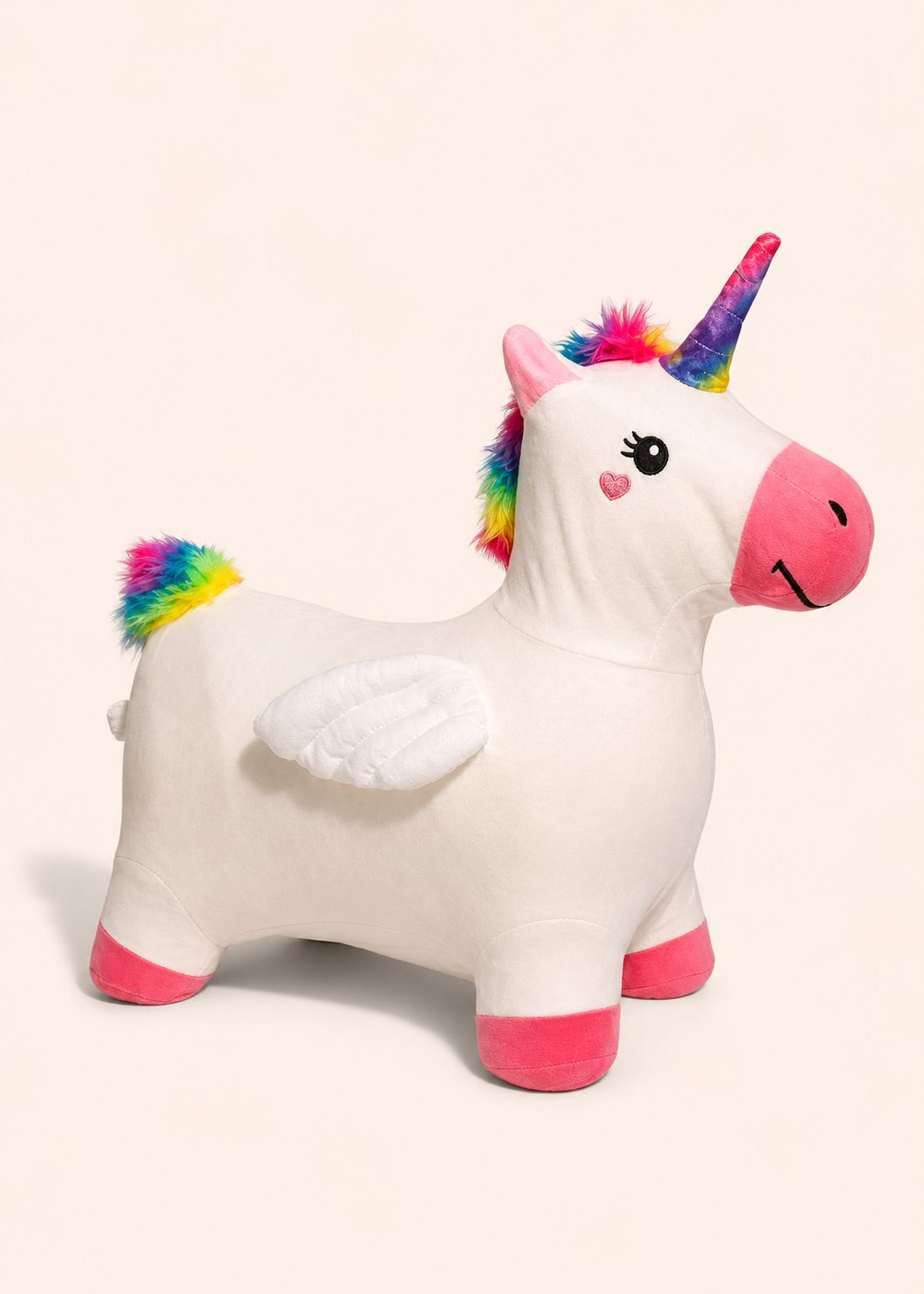 Unicornio saltarín inflable