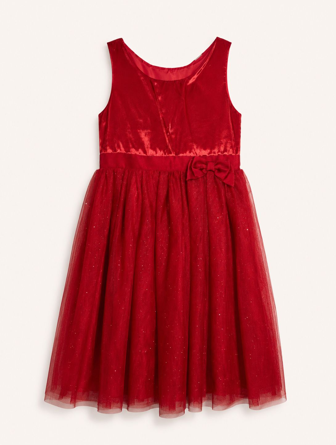 Vestido rojo brillos