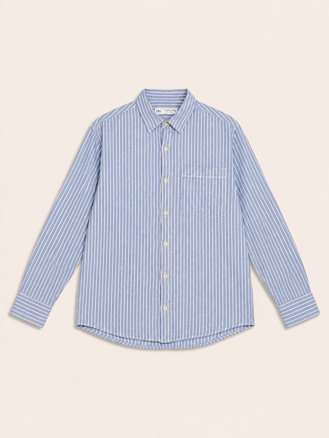 Camisa rayas azul y blanco
