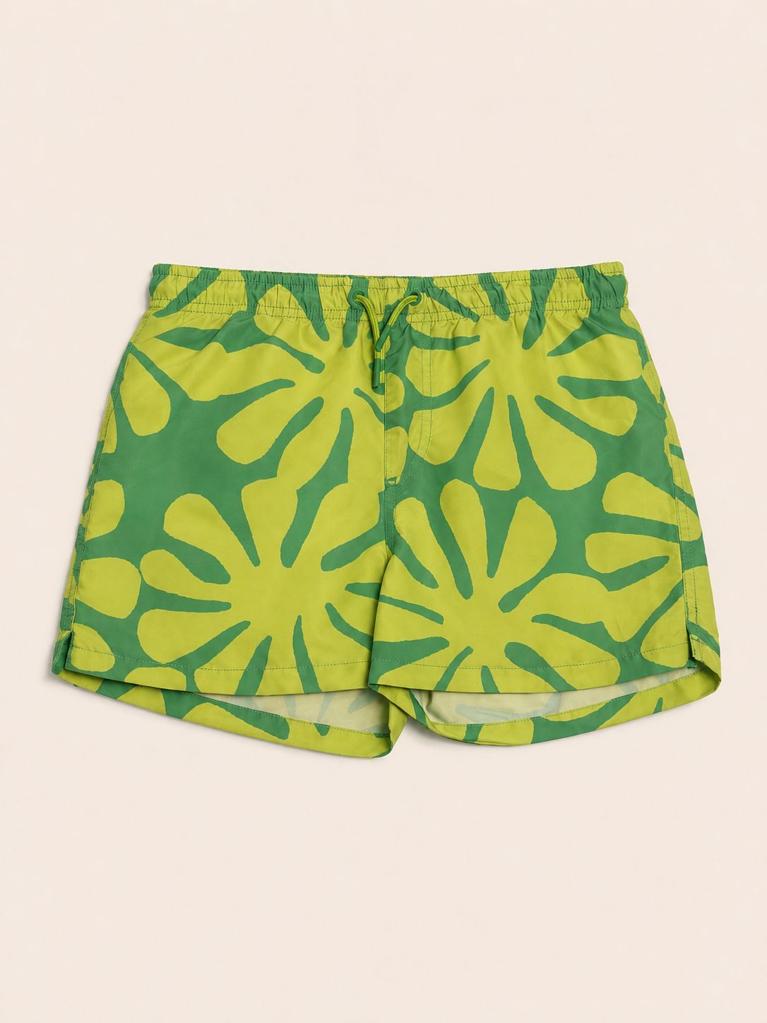 Ropa de baño short  verde neon