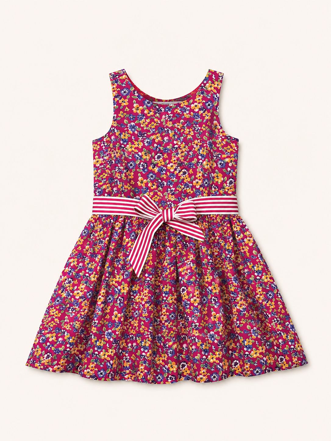 Vestido fucsia flores - Miniatura 2