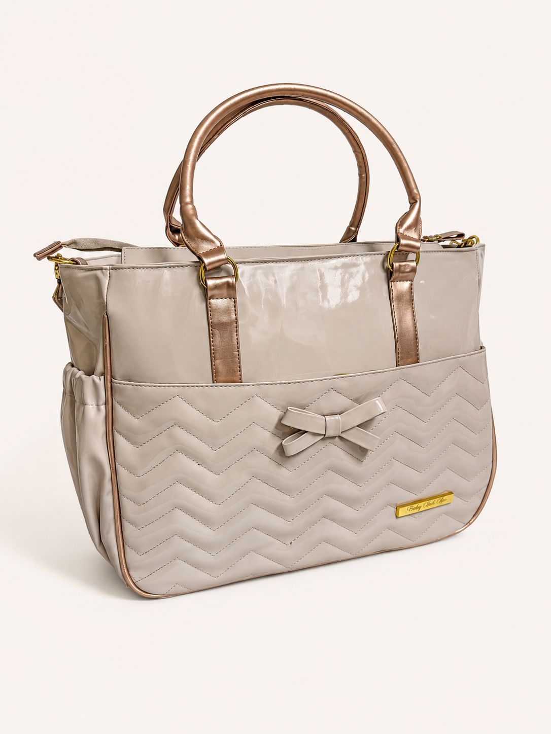 Bolso pañalero gold rose