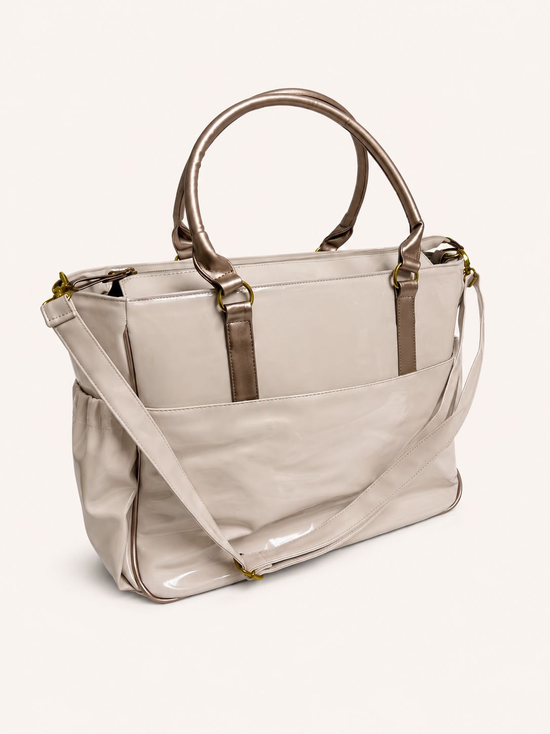 Bolso pañalero gold rose - Miniatura 2