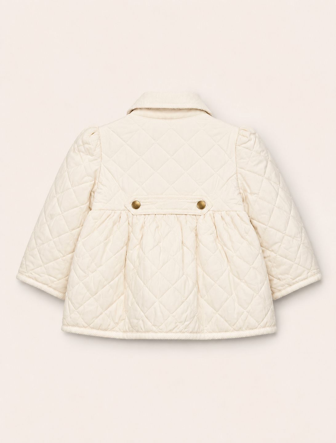 Chaqueta blanca ribete corduroy - Miniatura 3