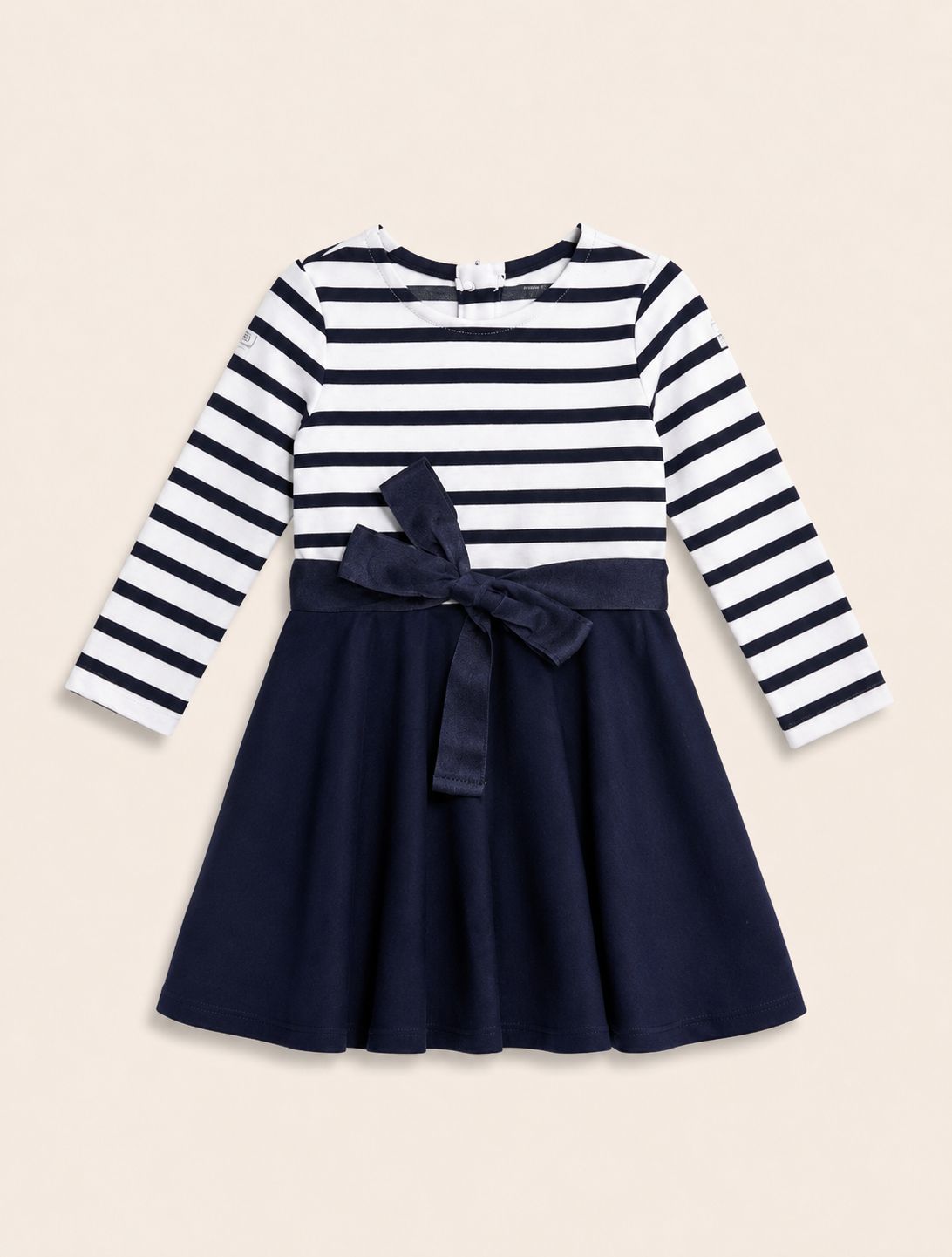 Vestido blanco y azul