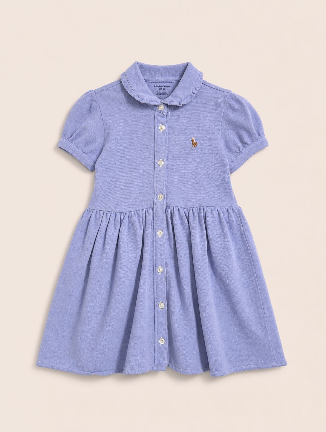 Vestido algodon celeste
