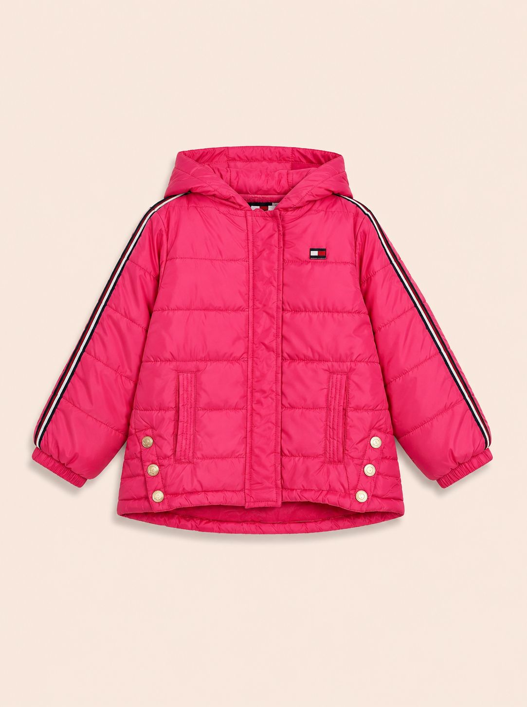 Casaca Fucsia con capucha