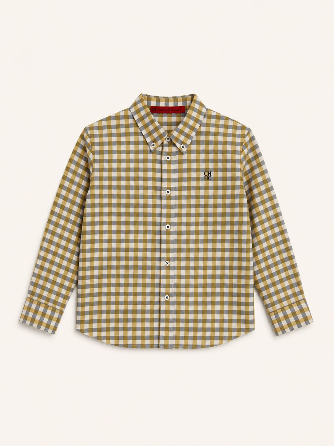 Camisa cuadros amarillos-grises-blancos
