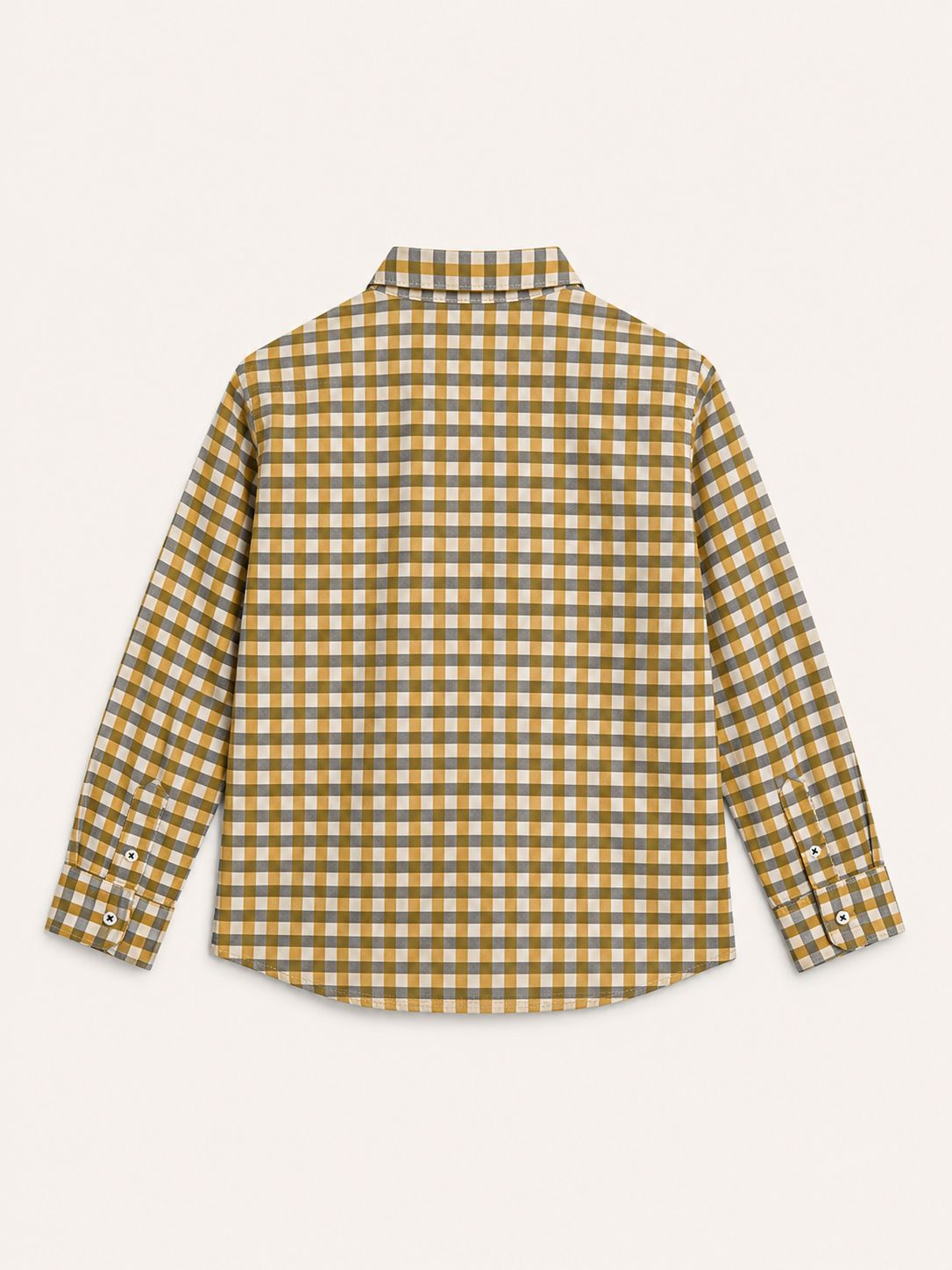 Camisa cuadros amarillos-grises-blancos - Miniatura 3