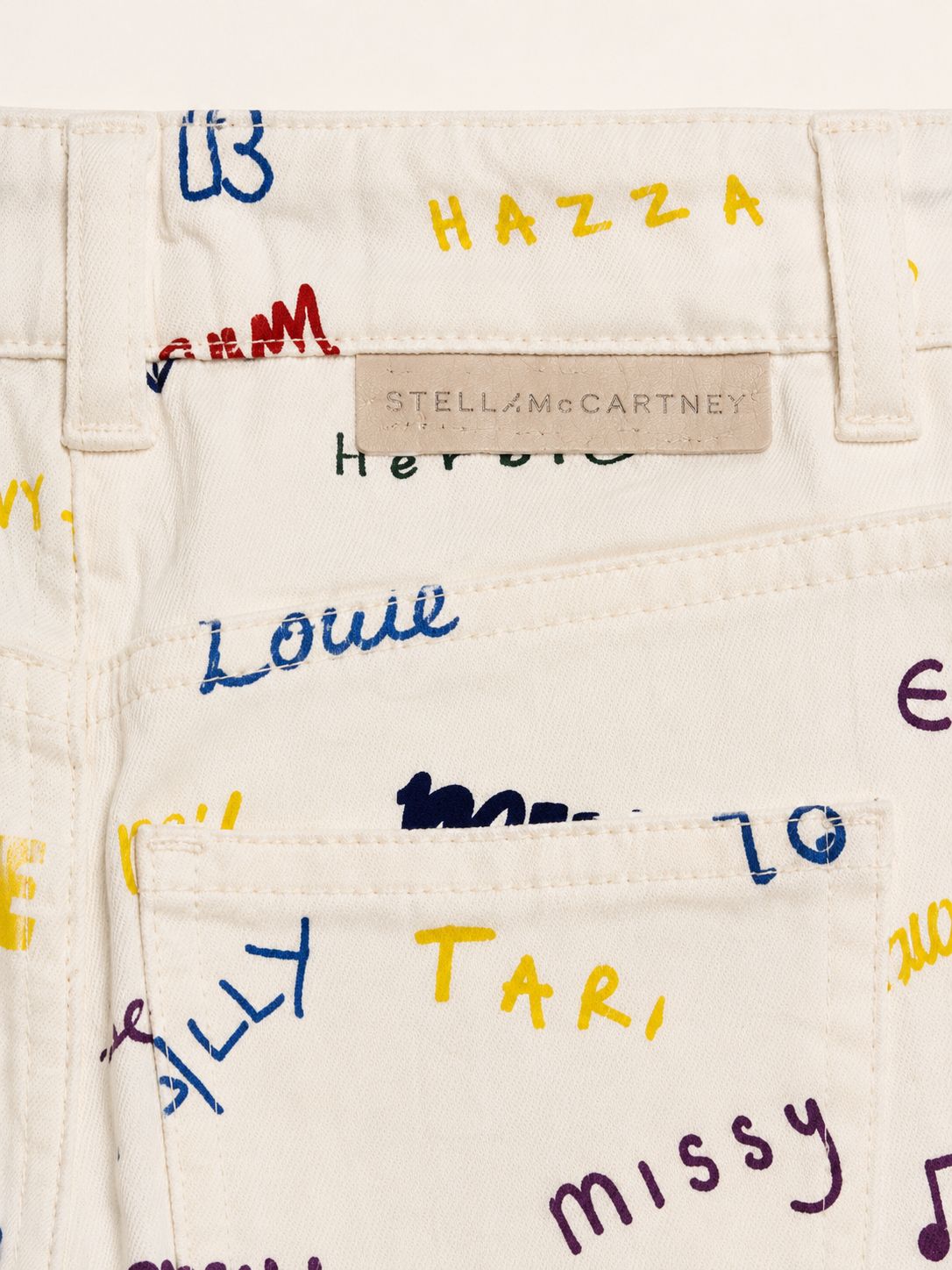 Jeans blanco letras - Miniatura 2